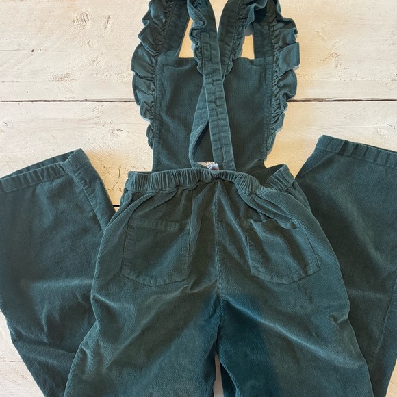 Hanna Andersson Ruffle Corduroy Overalls - Picture 2 of 8